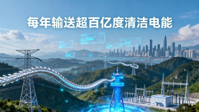 贵州绿电新动脉投运！每年为粤港澳输送超百亿度清洁电能