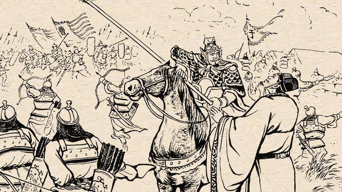 嘉靖本三国，马超潼关8合胜于禁，3合退张郃，打曹洪40合，为何？