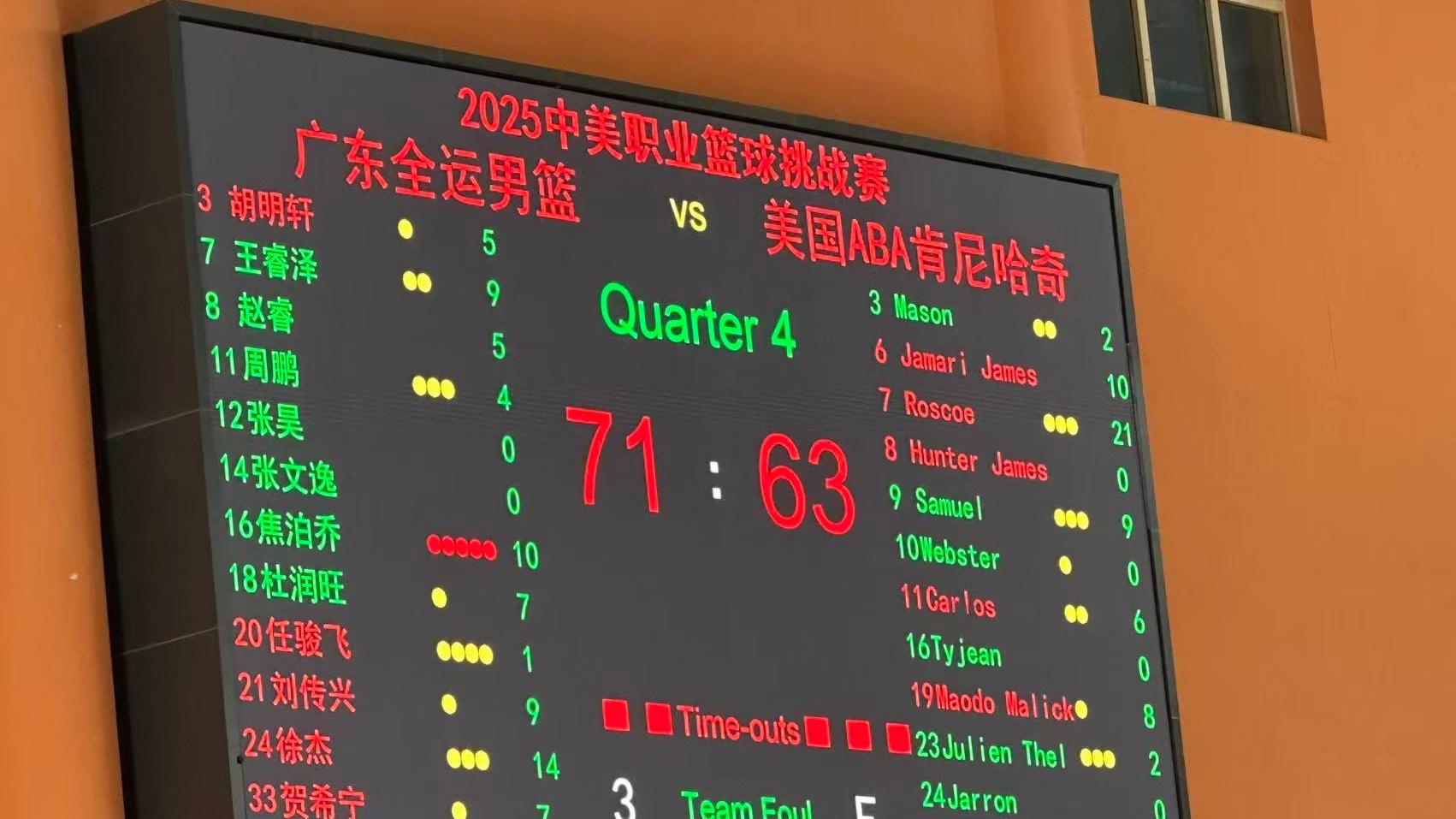 首发+替补全是国手！广东队击败美国男篮，力保杜锋全运会夺冠？