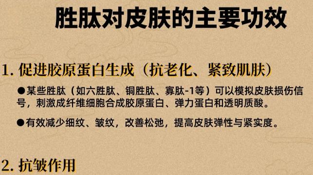 每日认识一种抗衰成分：多肽——熟龄肌抗衰老小帮手