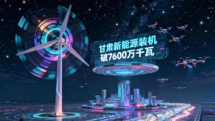 甘肃新能源装机破7600万千瓦，国网甘肃电力驭风而行保供应