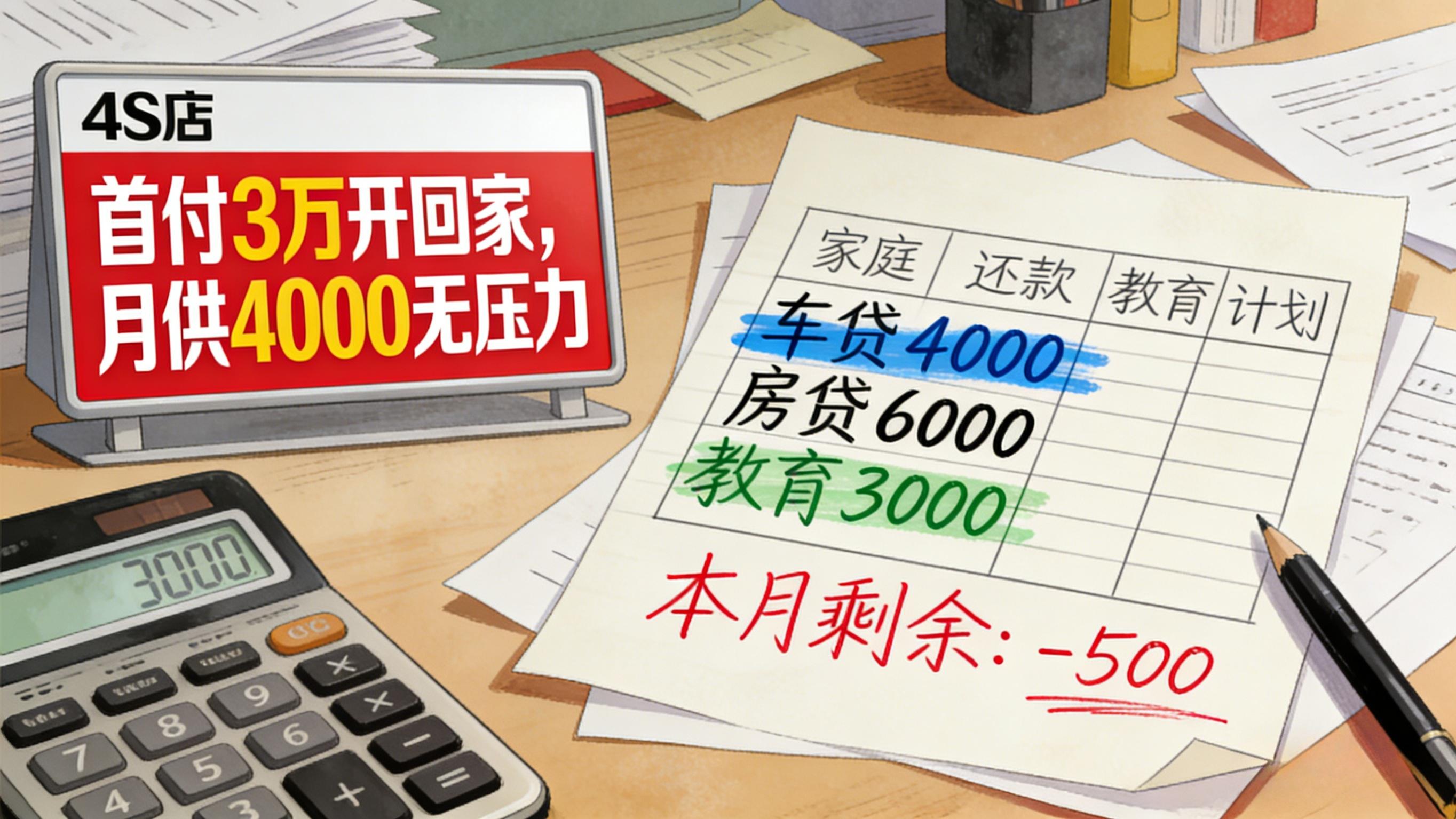 大家开得起20万的车，却没有20万现金？