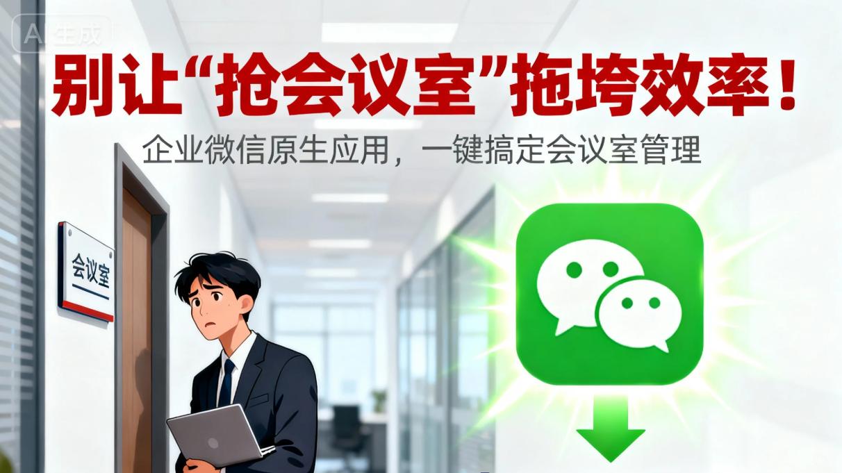 别让“抢会议室”拖垮效率！这款企业微信神器速藏