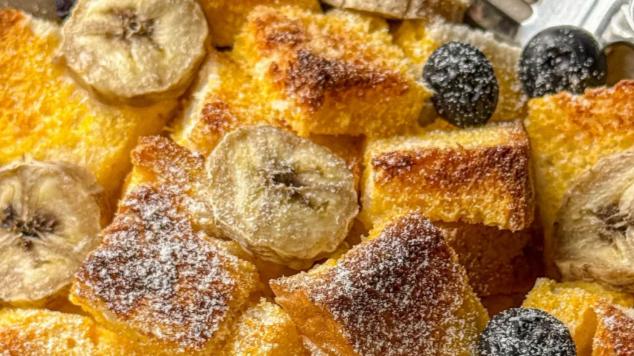 蛋奶烤吐司：外酥里嫩如布丁，一口吃出早餐店的高级感！