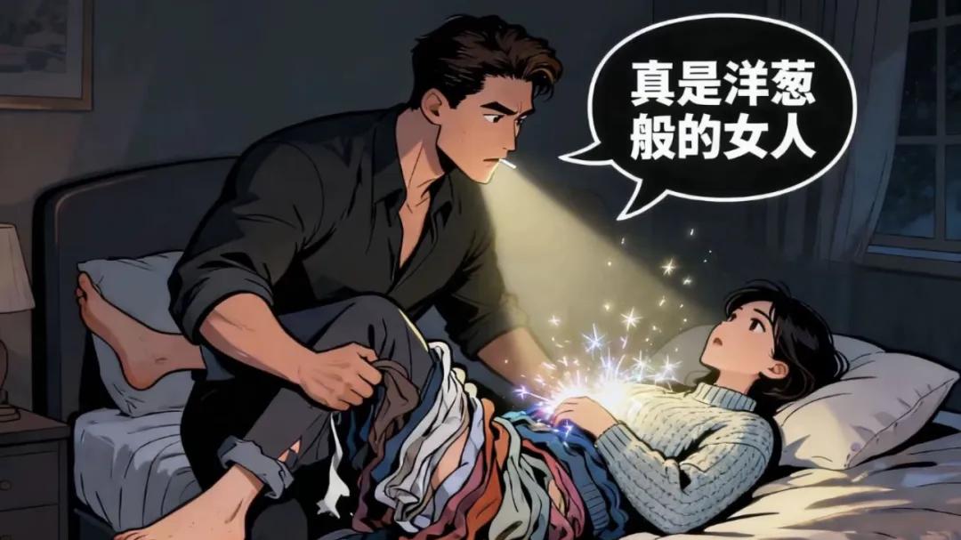 《他无奈又宠溺的说道：真是洋葱般的女人》