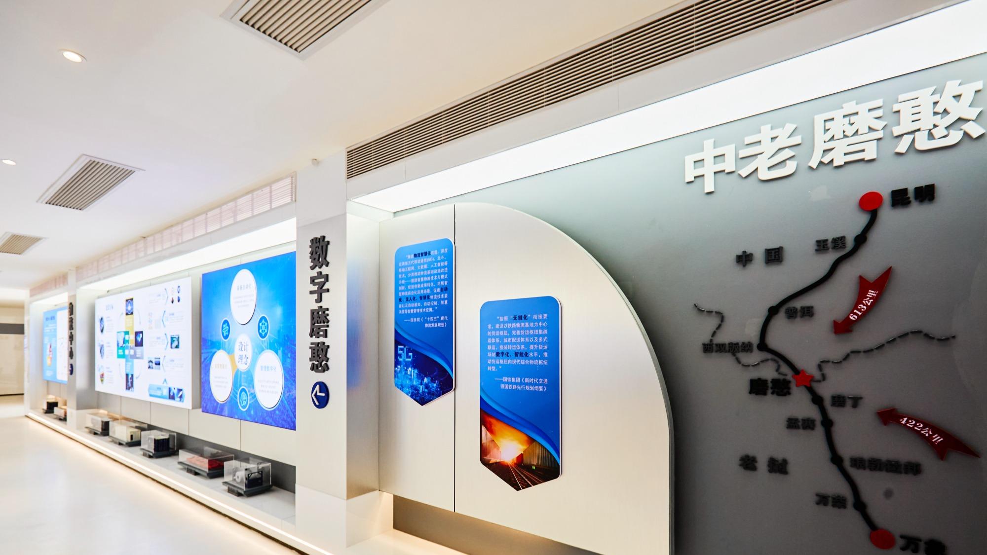 磨憨中老铁路综合展示区，探访国门新枢纽，看智慧口岸的建设成就