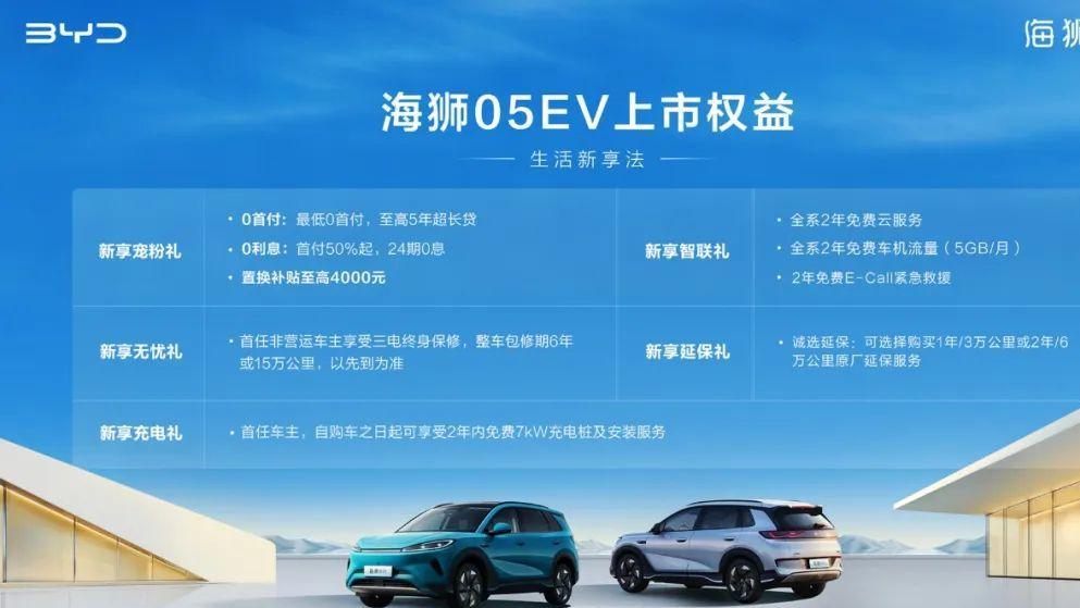 e平台3.0 Evo赋能，超百项全系标配，比亚迪海狮05EV正式上市