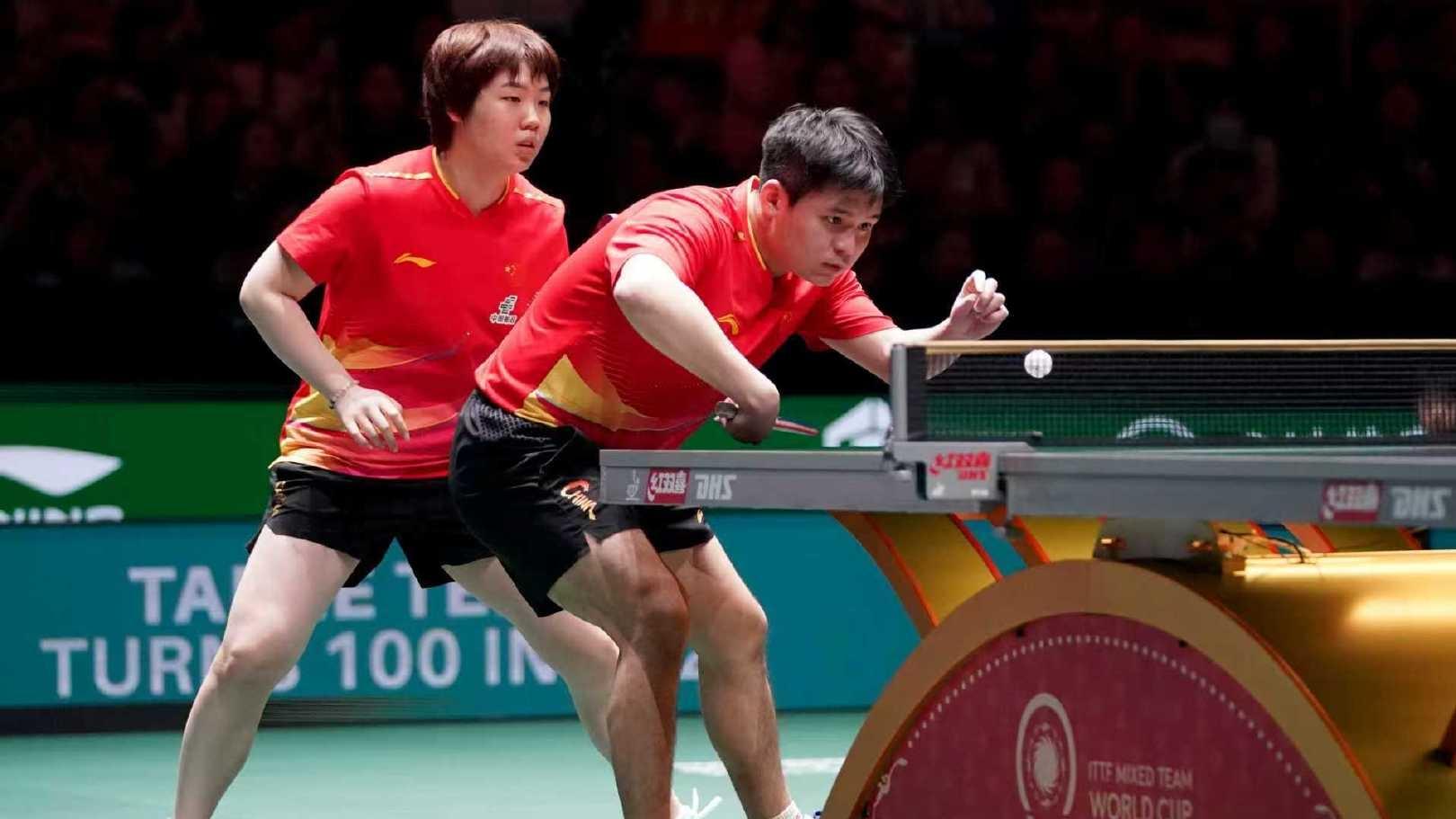 王曼昱横扫李恩惠，孙颖莎等人观摩学习，蒯曼混双横扫韩国组合