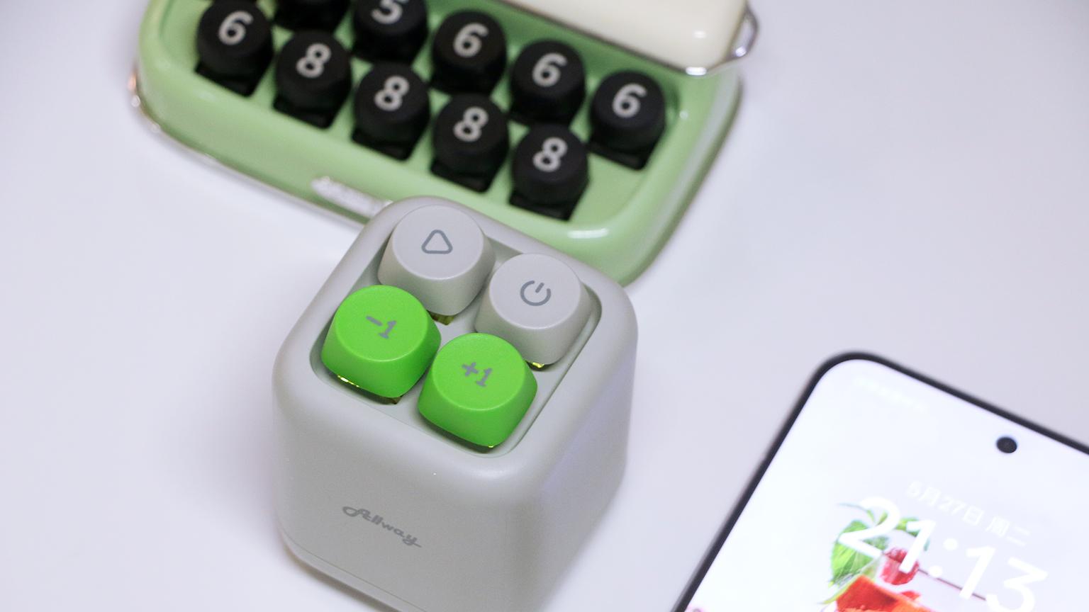 机械按键马卡龙配色，释放压力多点乐趣，Allway解压蓝牙音箱体验