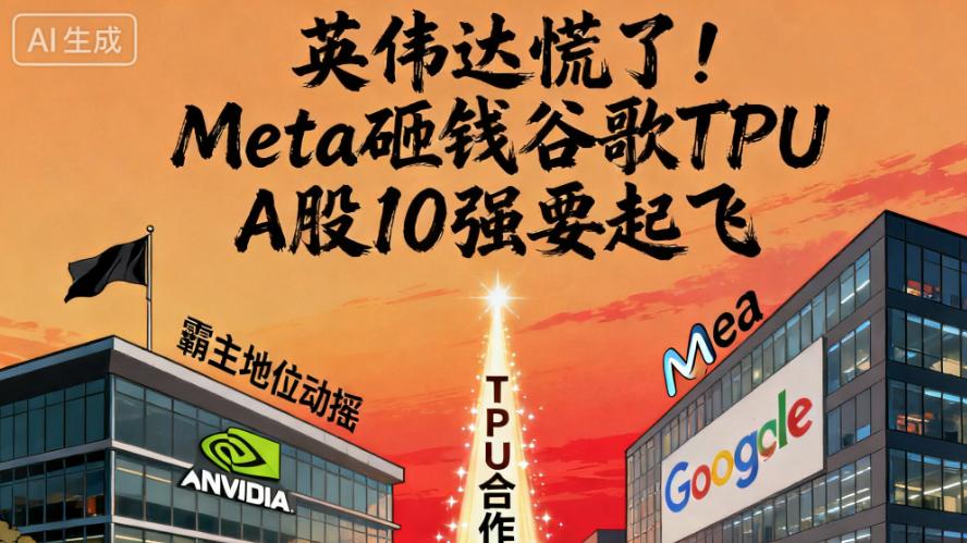 英伟达慌了！Meta砸数十亿美元买谷歌TPU 10家A股TPU供应商实锤