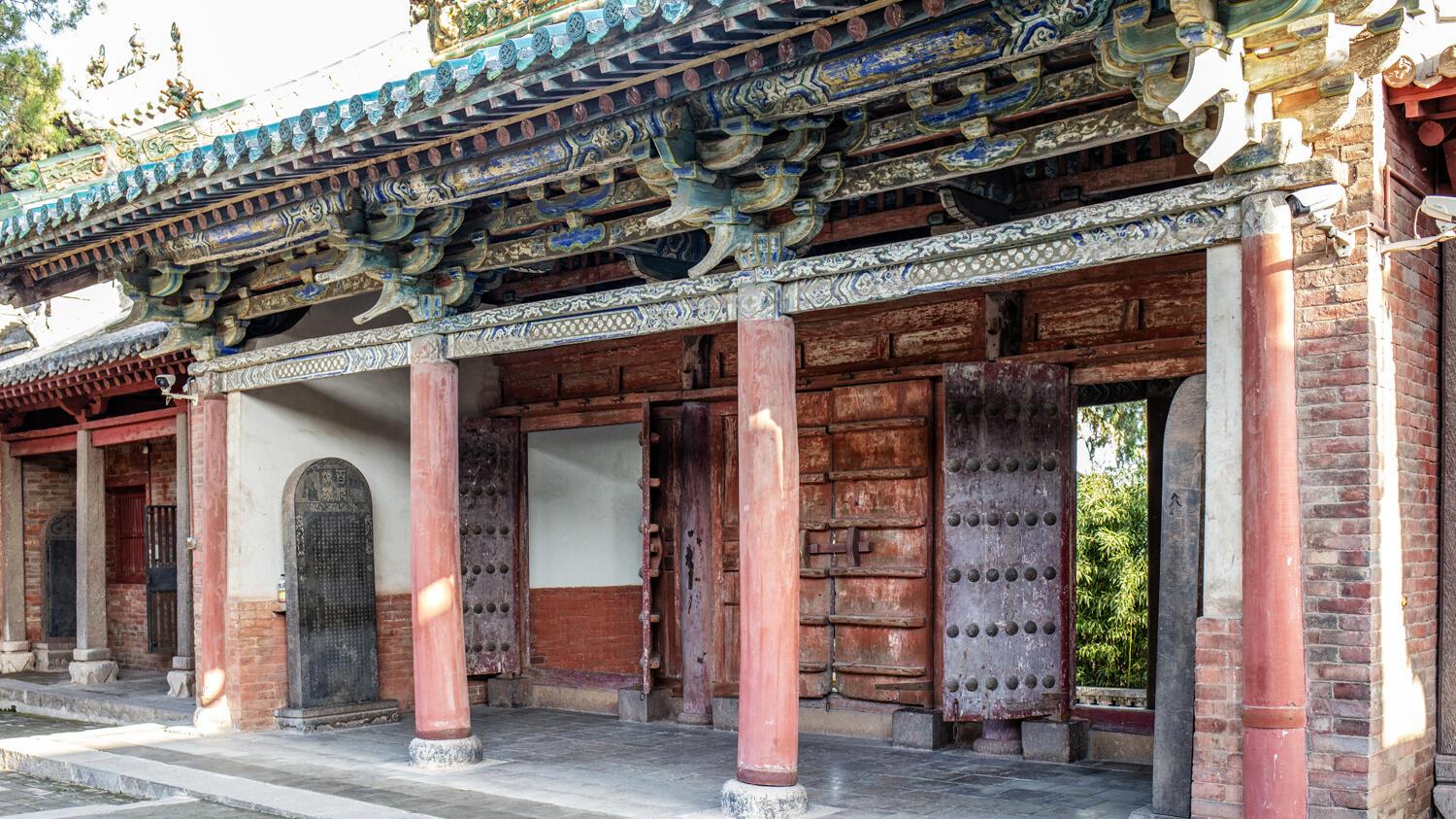 明代山门绝了！泽州玉皇庙，孔雀蓝琉璃太吸睛