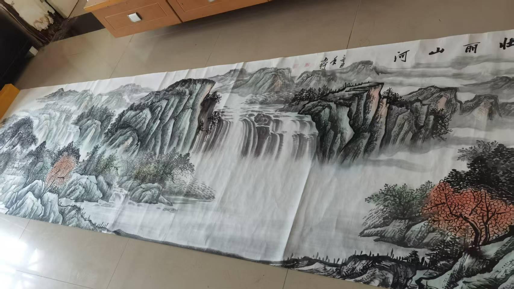 莫文轩《壮丽山河》：笔墨绘就的山河气魄与艺术珍藏价值