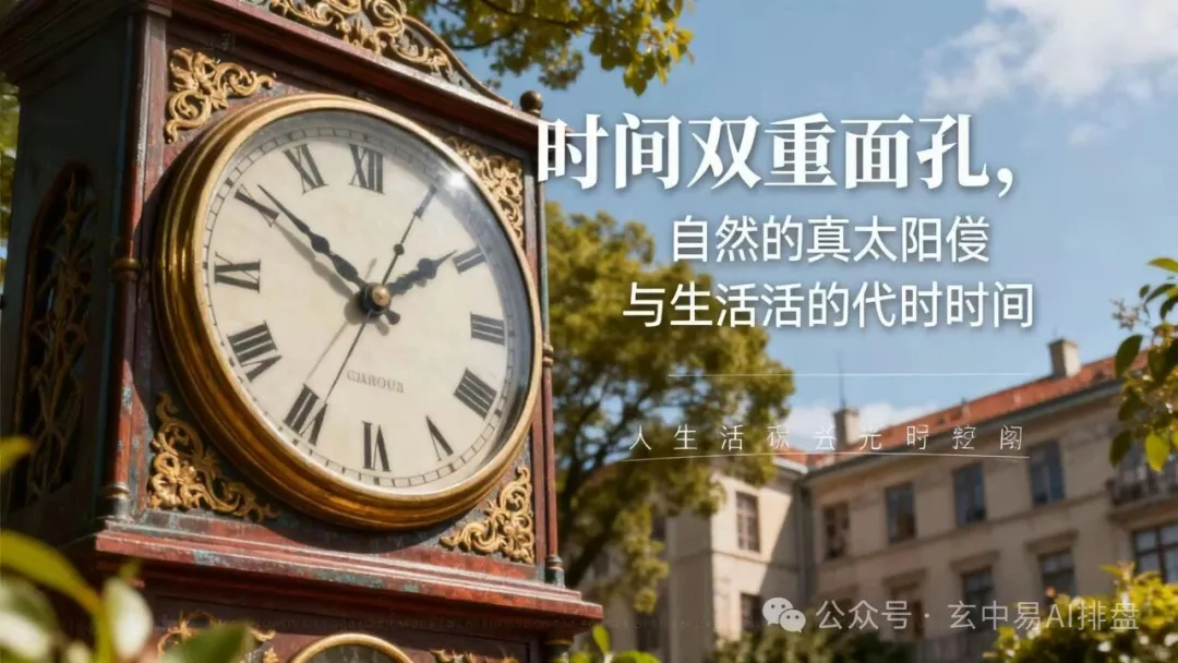 真太阳时与北京时间：藏在时光里的差异，藏在命理中的精准——玄中易八字排盘的时间智慧