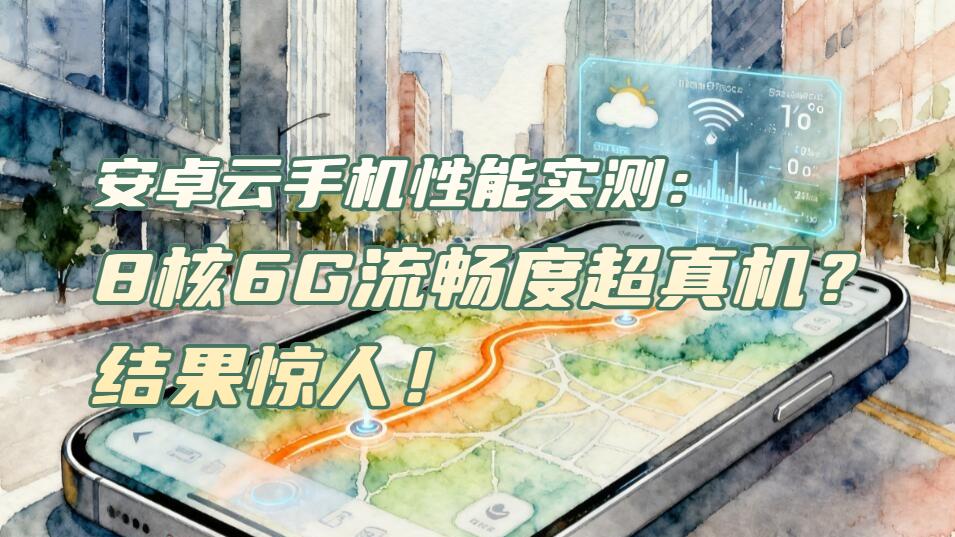 安卓云手机性能实测：8核6G流畅度超真机？结果惊人！