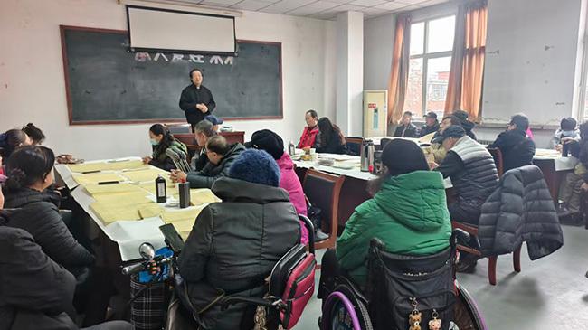 石家庄市新华区残联举办残疾人书法才艺展示与交流活动