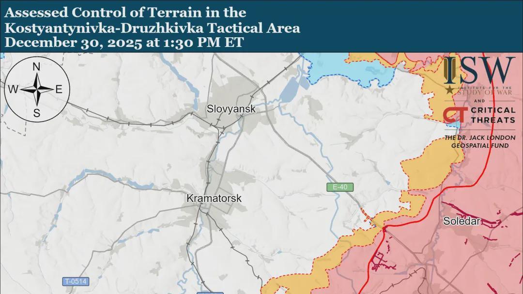 美国战争研究所最新消息，俄军增援库皮扬斯克，康斯坦丁诺夫卡方向进展缓慢