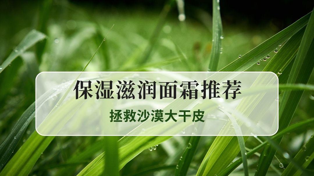 2025秋冬必备！保湿滋润面霜TOP5推荐，拯救沙漠大干皮