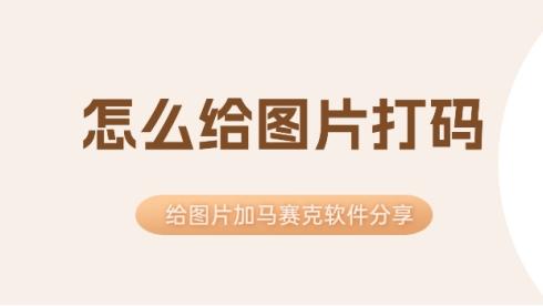 怎么给图片打码？给图片加马赛克软件分享