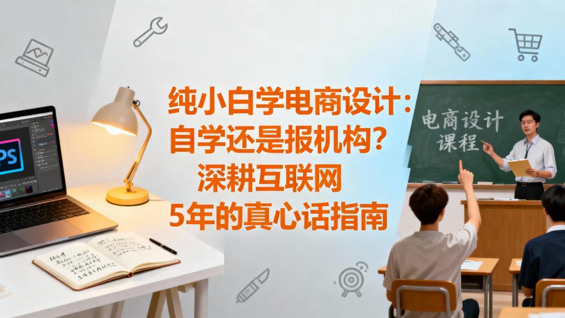 纯小白学电商设计：自学还是报机构？深耕互联网5年的真心话指南