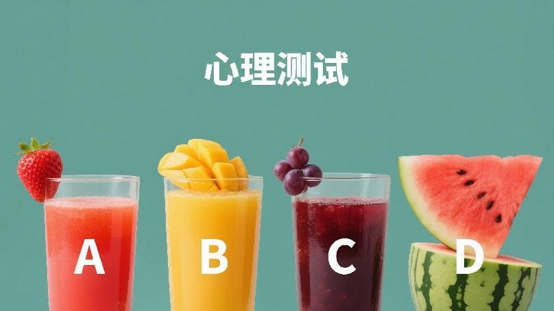 心理测试：选择一杯喜欢的果汁，测测谁在偷偷想你