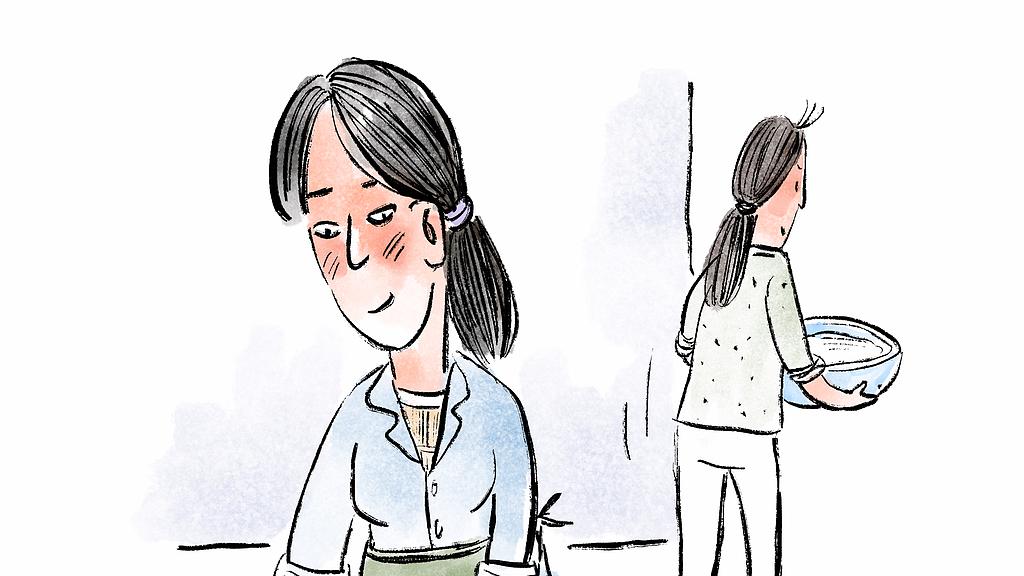 对家务活儿，我可以心甘情愿，但绝不任劳任怨