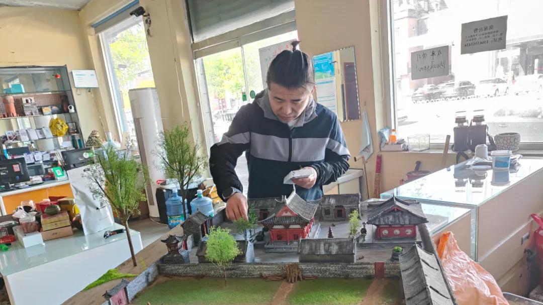 微缩景观重现百年古寺 历史记忆入藏村史馆