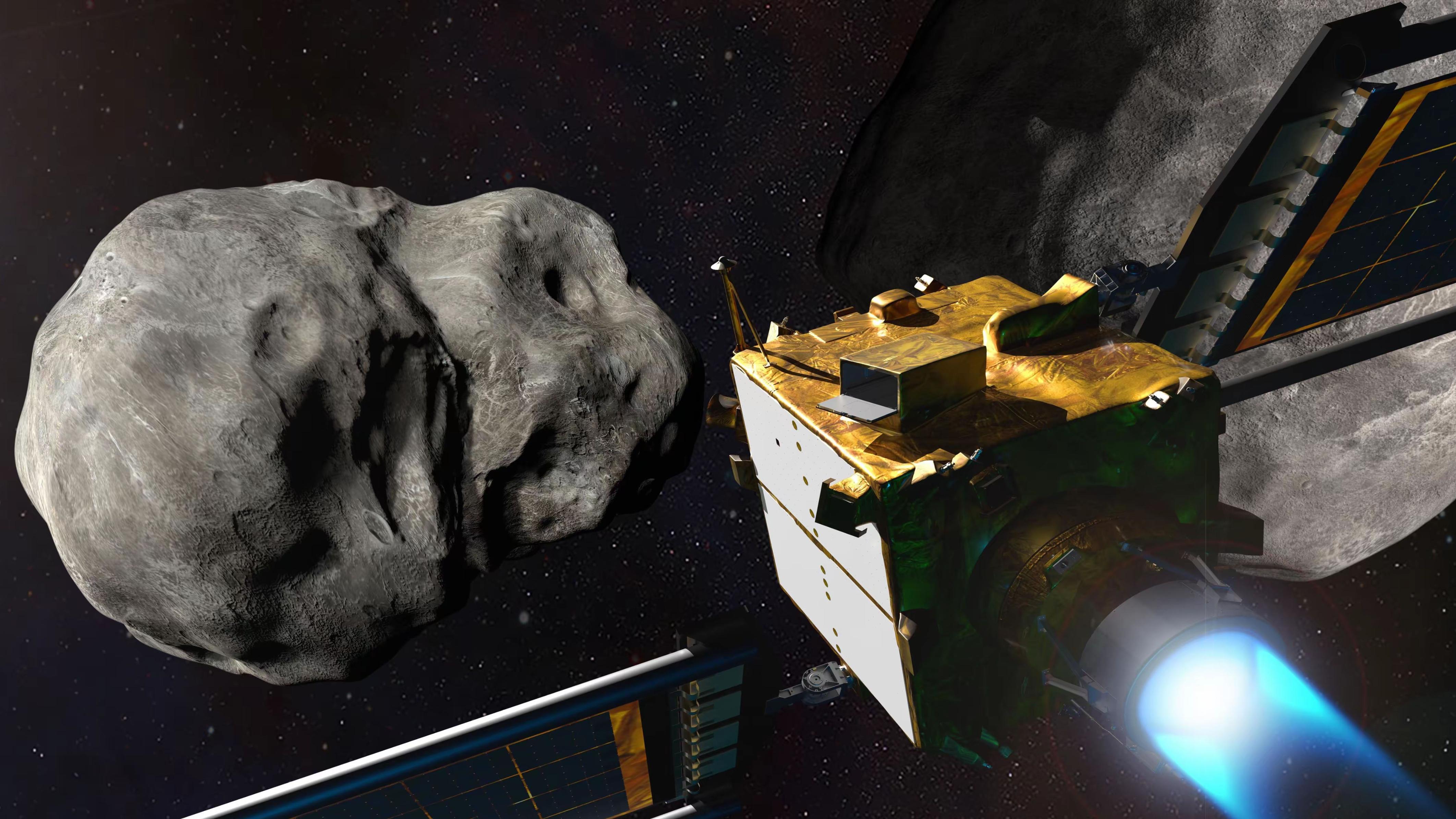 最硬核的太空防御：航天器撞小行星，科幻变成真！