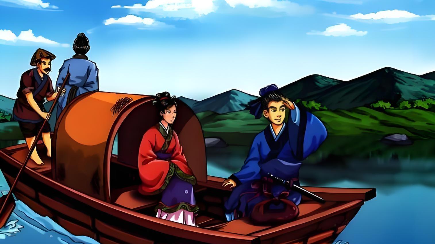 刻舟求剑丨楚人过江掉落宝剑，舟上刻记号事后寻找