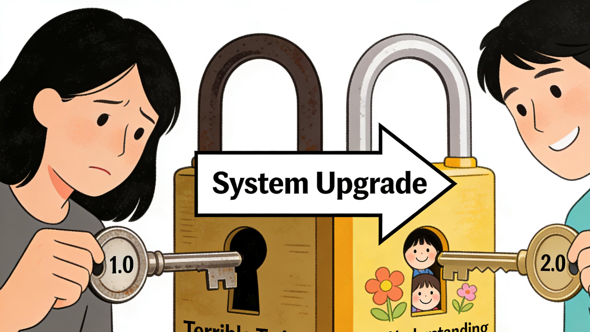 孩子一到两岁就"变坏"？真相是：你的育儿系统该升级了。