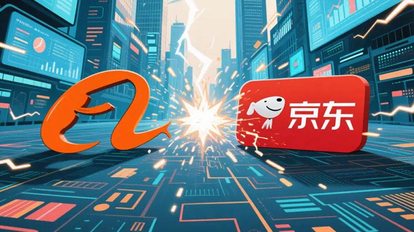 京东向左，阿里向右