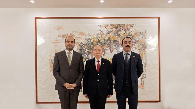 龙宇翔与巴基斯坦驻华使馆国防武官兼陆军武官古拉姆·穆斯塔法准将亲切会见