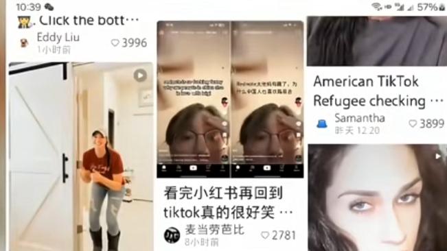 小红书火爆“海外”大量美国网友入驻小红书，自称“TikTok难民”
