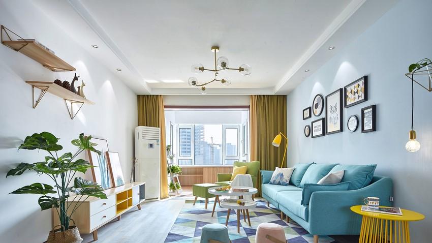 现代风的新房完工，多彩的装饰搭配真漂亮，活力满满的新家