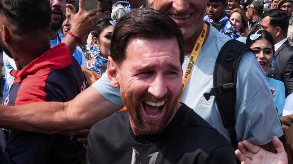 梅西印度行第二站：由于主办方正常！全程梅西和球迷都体验良好！