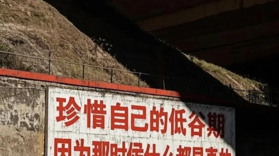 珍惜自己的低谷期，因为那时候什么都是真的。