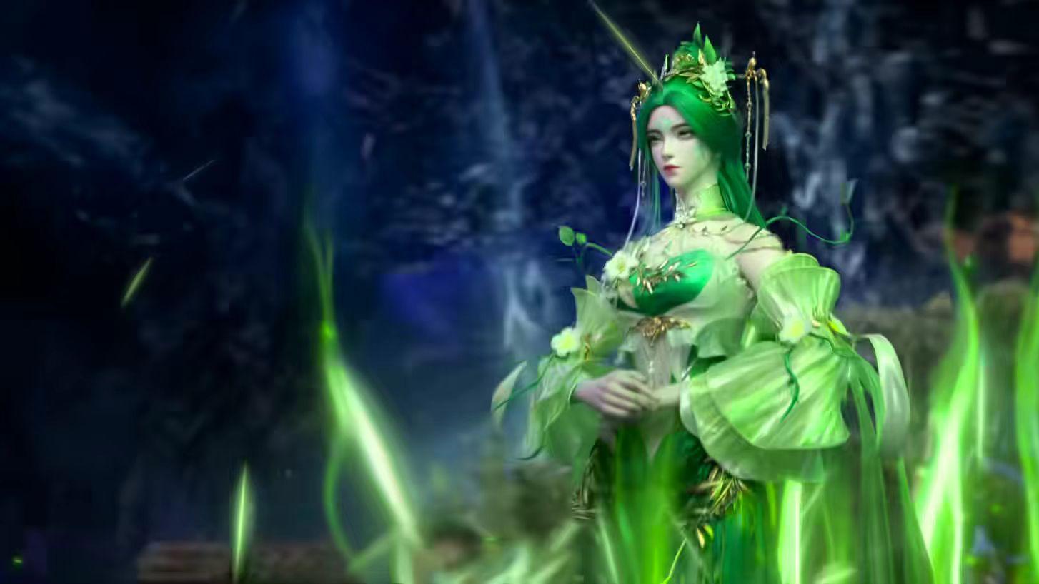 完美世界：新美女吕虹登场，绿裙配纤腰好性感，和柳神很相似