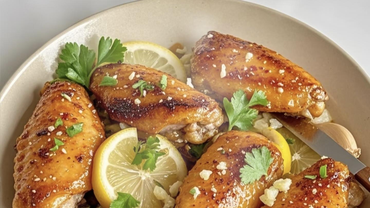 鸡翅新吃法！柠檬+蒜香=舔手指的终极快乐