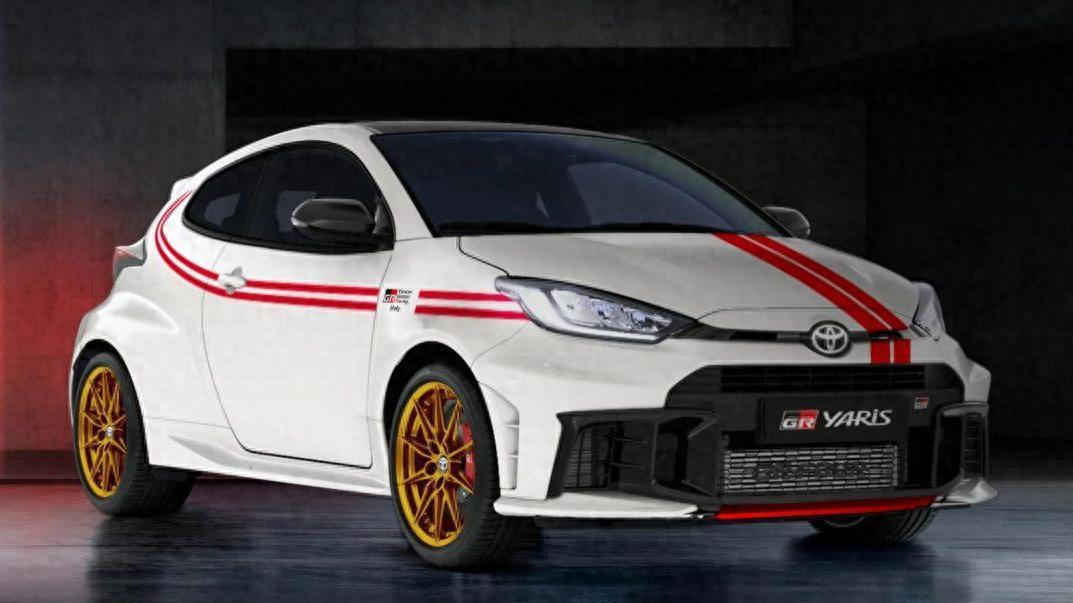 意大利专属丰田GR Yaris上市，限量51辆，经典白底红纹涂层！