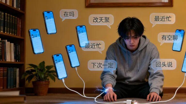 每天和200人聊天，却没一个能借500块？2025社交孤独真相