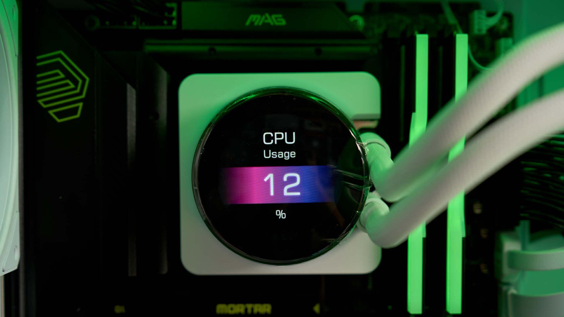 曲面屏 + 隐藏线材，微星MPG CORELIQUID P13 360 WHITE开箱