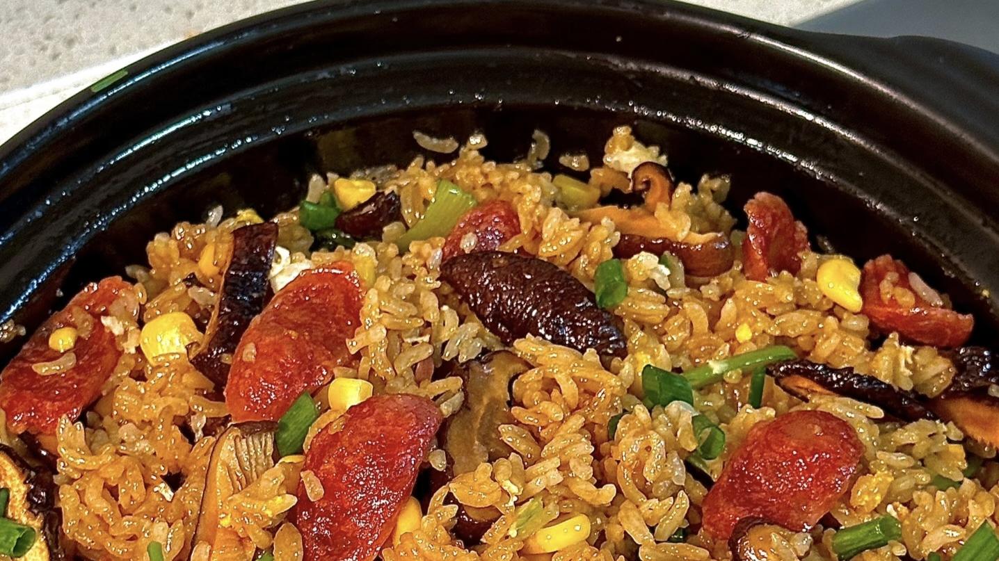 一锅搞定！超香腊味煲仔饭来啦