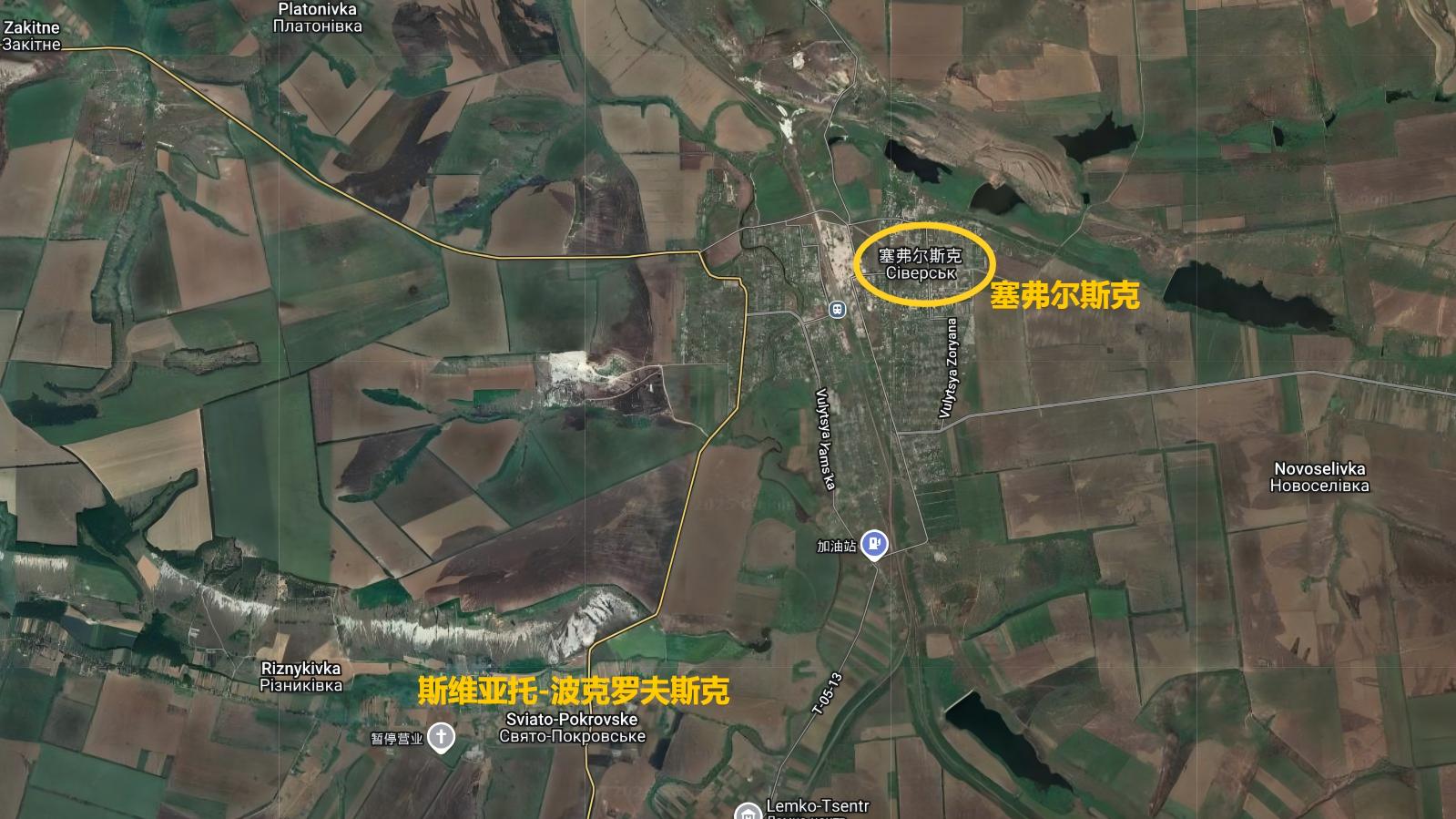 塞弗尔斯克南部取得进展，丘陵一路延伸，往西将直接威胁双子城