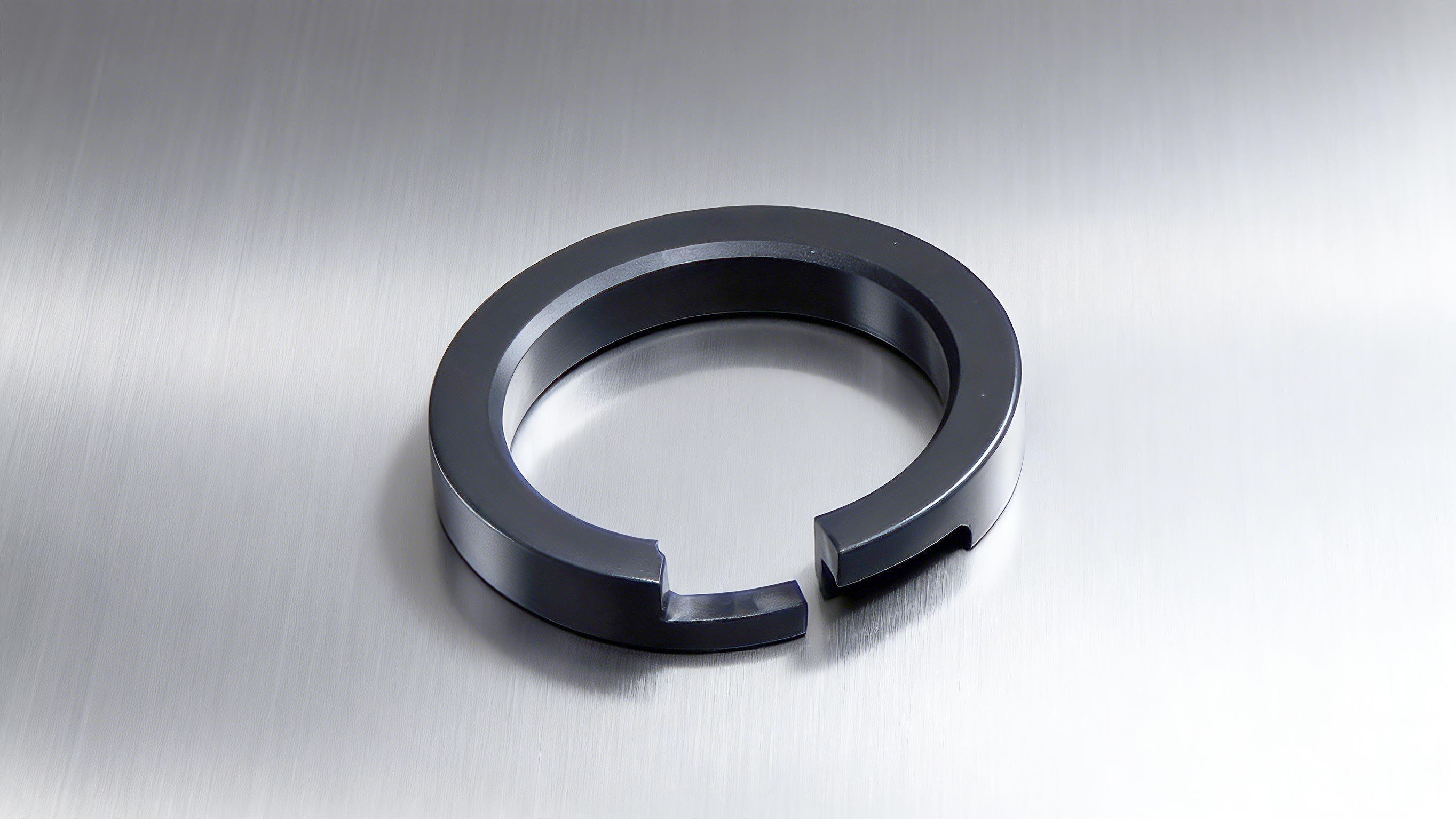 汽车打气泵活塞系统中开口活塞密封环DKH的改性PTFE核心密封元件！