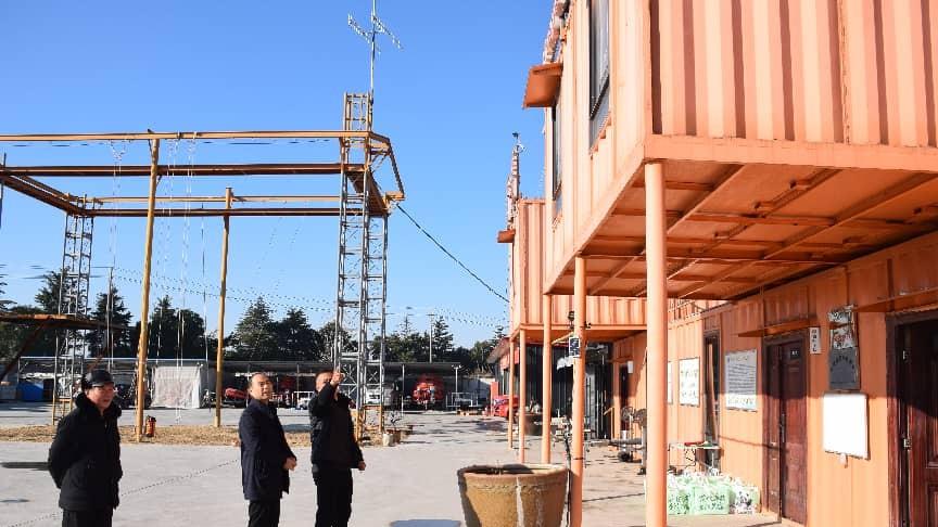 邳州市委政法委领导到猎鹰救援队指导工作