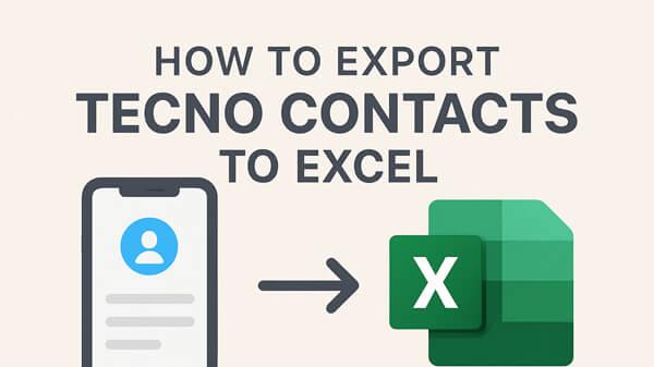 如何将 TECNO 联系人导出到 Excel