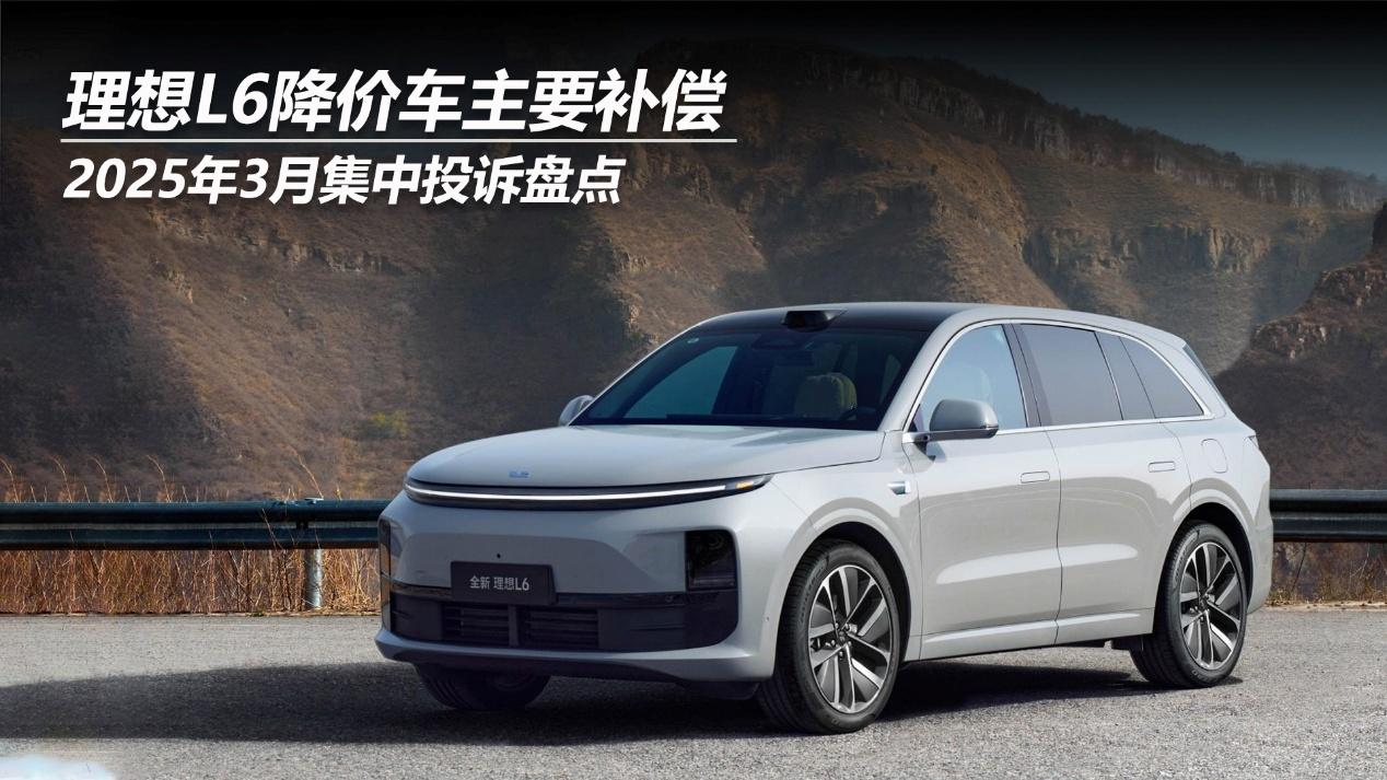 2025年3月集中投诉盘点：理想L6降价车主要补偿