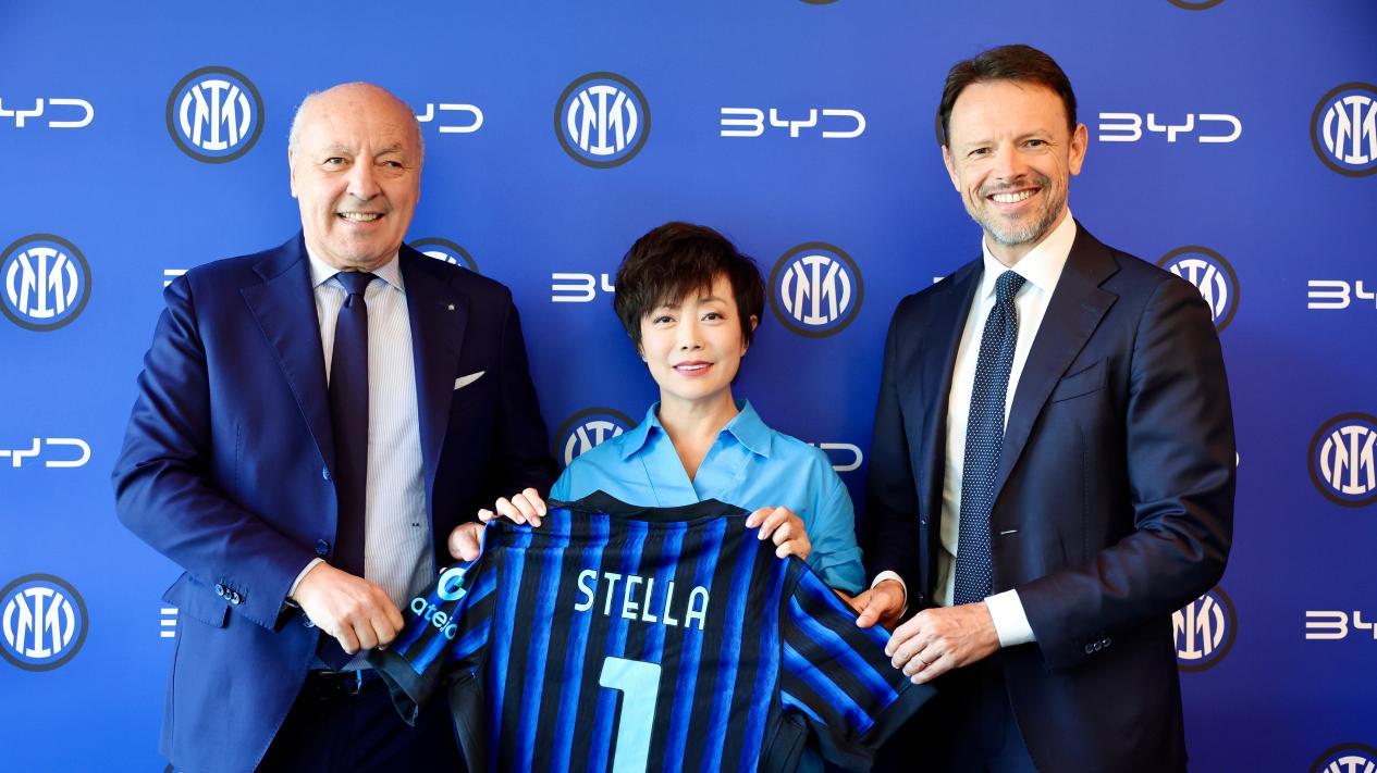 比亚迪成为国际米兰足球俱乐部全球汽车合作伙伴