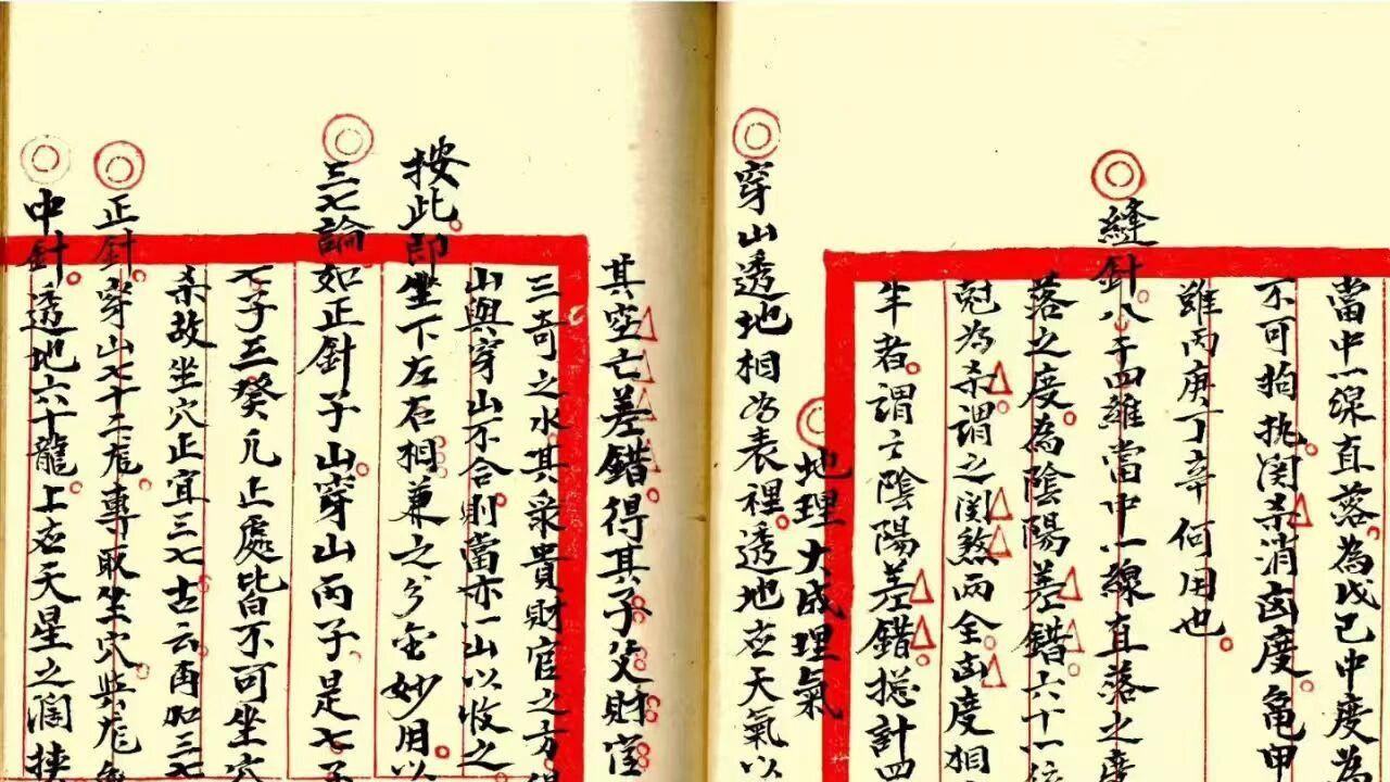 堪舆入门利器！《二十四山总论》，二十四山五行+龙砂水向全收录