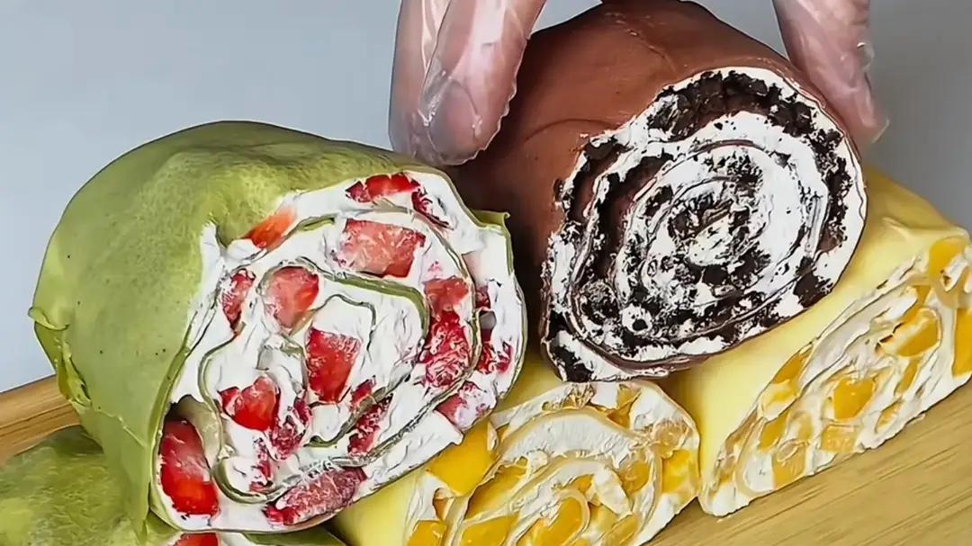 烘焙小白也能做！网红毛巾卷蛋糕，软糯香甜超治愈！