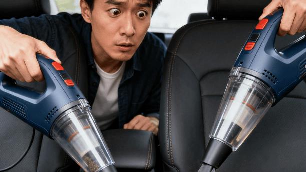 车载吸尘器吸力越大越好吗？实测清洁效果差异！